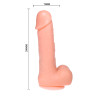 Baile - Gode Réaliste Dong Vibration Et Rotation 20 Cm